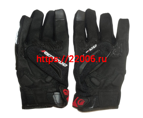 Перчатки PRO-BIKER MCS-57 (чёрно-красные), р-р XXL фото 2