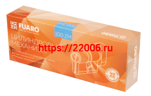 Цилиндровый Fuaro (Фуаро) механизм (100 ZM/60) 1000ZMKnob60(25+10+25) AB бронза 5Key с вертушкой фото 2