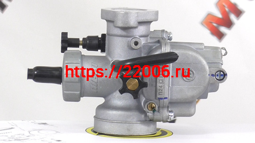 Карбюратор NIBBI Racing PE24FL (SP), реком.двиг. 50-125 см3 (вход/выход 25 и 46 мм)