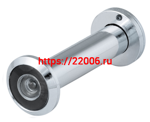 Глазок Fuaro (Фуаро) дверной, оптика пластик DV 4/130-70/Z/HD (VIEWER 4 DVZ) CP хром (подвес)