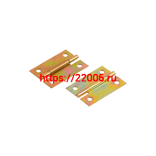 Петля Ajax (Аякс) карточная универсальная LM/IN33x48x1U YZN желтый цинк (2 шт) фото 4