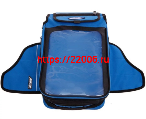 Сумка мото на бензобак SCOYCO MB08 (есть магниты на бензобак), средний размер, синий, черный фото 2