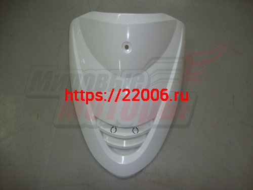 Облицовка передняя верхняя YB50QT-3 Racer Meteor/ ACTIV (ВНИЗУ РЕШЁТКА) белая