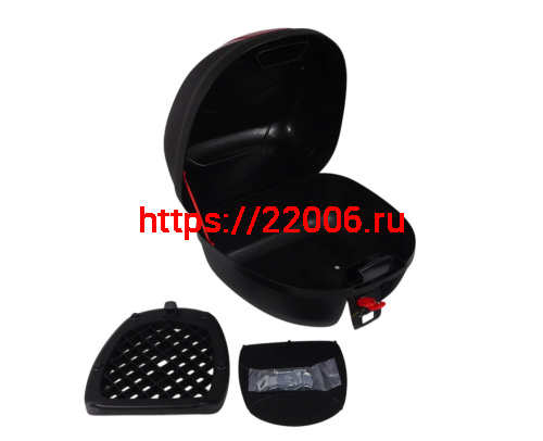 Кофр задний пластик JX  A-10, 30 л., черный фото 2