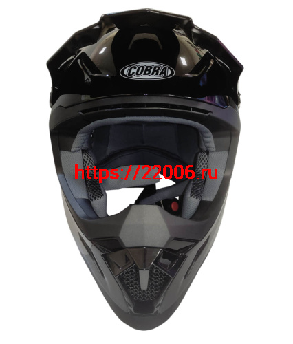 Шлем кроссовый COBRA EC H333, черный, размер L фото 3 Шлем кроссовый COBRA EC H333, черный, размер L фото 3