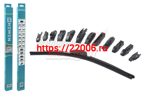 Щётка стеклоочистителя бескаркасная HEMEN 450 мм + 12 адаптеров (HB450) Щётка стеклоочистителя бескаркасная HEMEN 450 мм + 12 адаптеров (HB450)