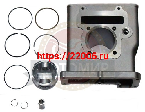 Цилиндр в сборе Bullet 150 HQ150 D54мм (цилиндр+поршень+палец+кольца) фото 2 Цилиндр в сборе Bullet 150 HQ150 D54мм (цилиндр+поршень+палец+кольца) фото 2