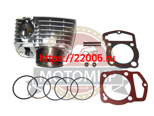 Цилиндр в сборе с поршнем CBB150 см3 62,0 мм (H97мм, h68мм, палец 15мм) узк. кольца Цилиндр в сборе с поршнем CBB150 см3 62,0 мм (H97мм, h68мм, палец 15мм) узк. кольца