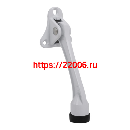 Упор Fuaro (Фуаро) дверной напольный STOPPER-100 WH (белый) козья ножка