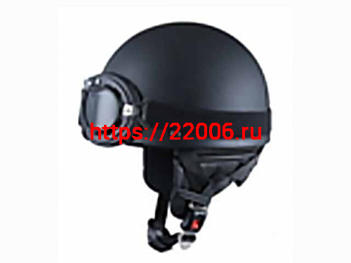 Мотошлем VIRTUE MD-510 ретро черный матовый (XL) без очков Мотошлем VIRTUE MD-510 ретро черный матовый (XL) без очков