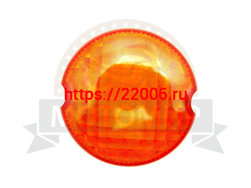 Рассеиватель поворота желтый узор "Клетка" (Россия) фото 2