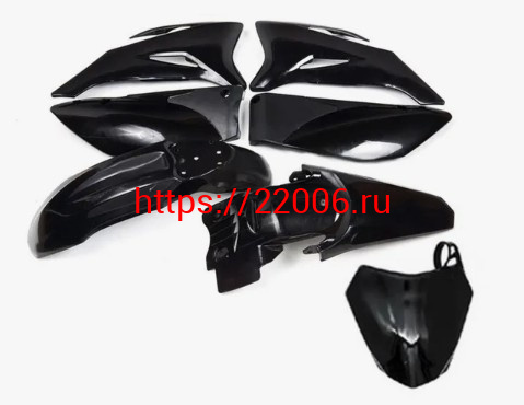 Пластик полный комплект TTR125 черный NEW Пластик полный комплект TTR125 черный NEW