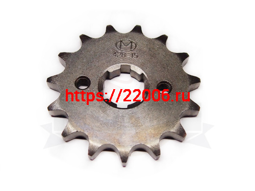 Звезда 15 зуб. (428) (d18-20; 2х34) цепи, ведущая Zongshen ZS 174MN-3 CG/CB250 см3 (100103810) Звезда 15 зуб. (428) (d18-20; 2х34) цепи, ведущая Zongshen ZS 174MN-3 CG/CB250 см3 (100103810)